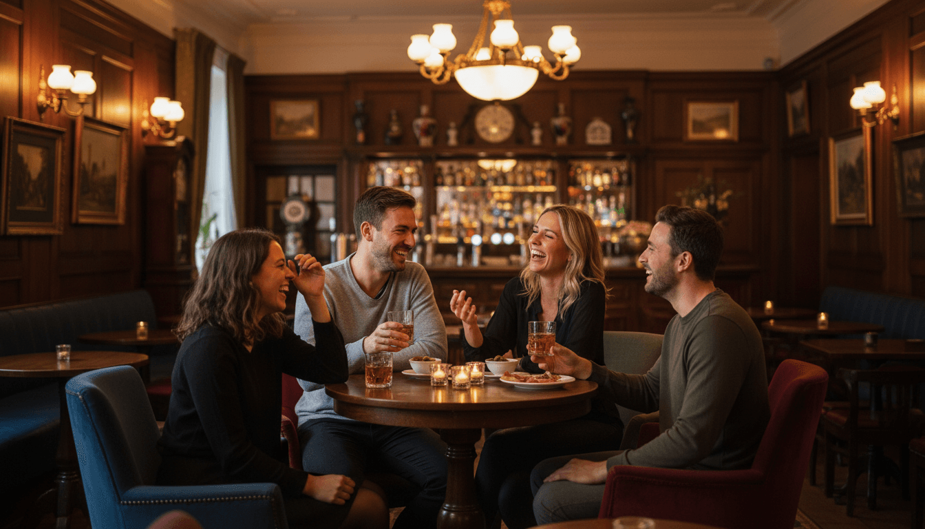 Intimate cocktail gathering