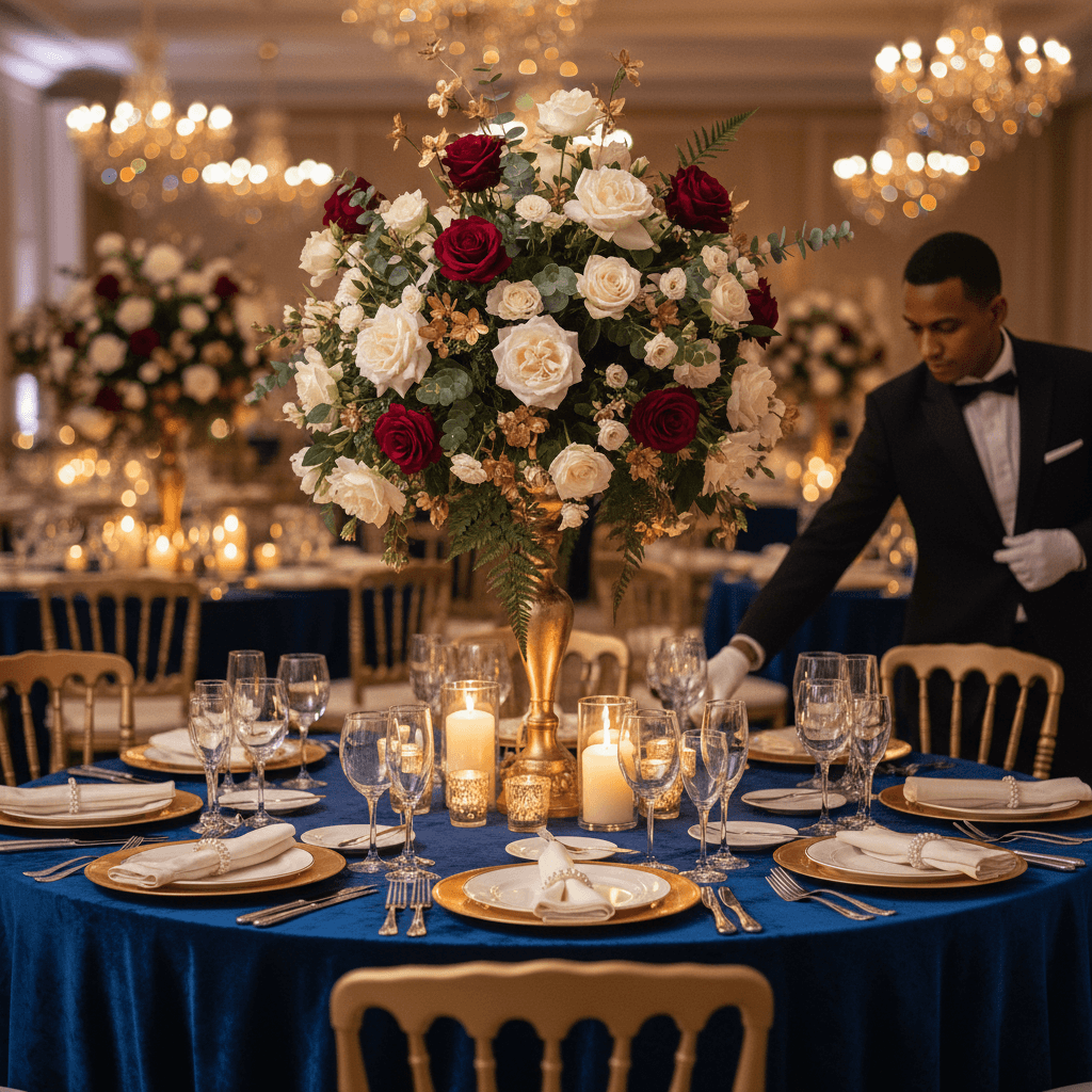 Fine china place setting